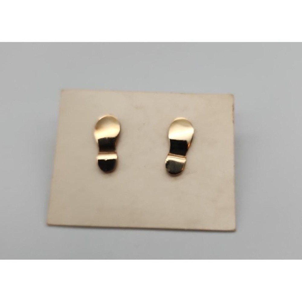 1980 Avon Spirited Steps Scatter Pin VTG Tie Tack Gold tone Footprint Shoes